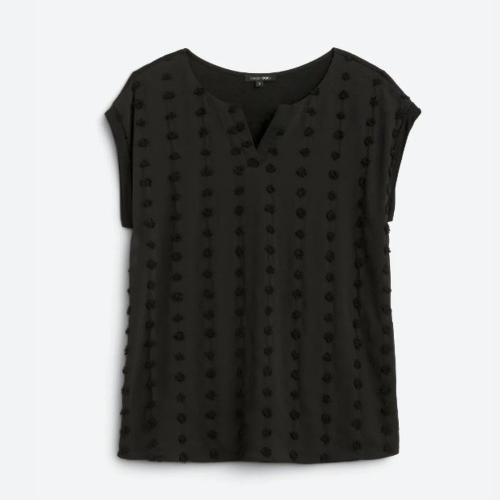 Papermoon Reece Textured Blouse - Black